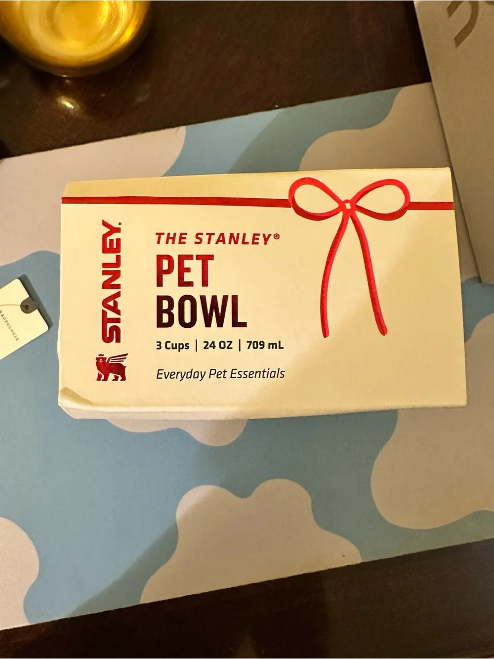 Stanley 24 oz Stainless Steel Pet Bowl Frost Polka Dot